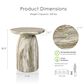 Furniture of America Karvyn 17" Side Table in Gray, , large