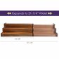 Totally Bamboo Acacia 3-Tier Expandable Spice Rack in Dark Brown, , large
