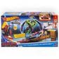 Hot Wheels Superstar Speeders Spider-Man and Hulk Smash Down Track Set with Die-Cast Vehicle, , large