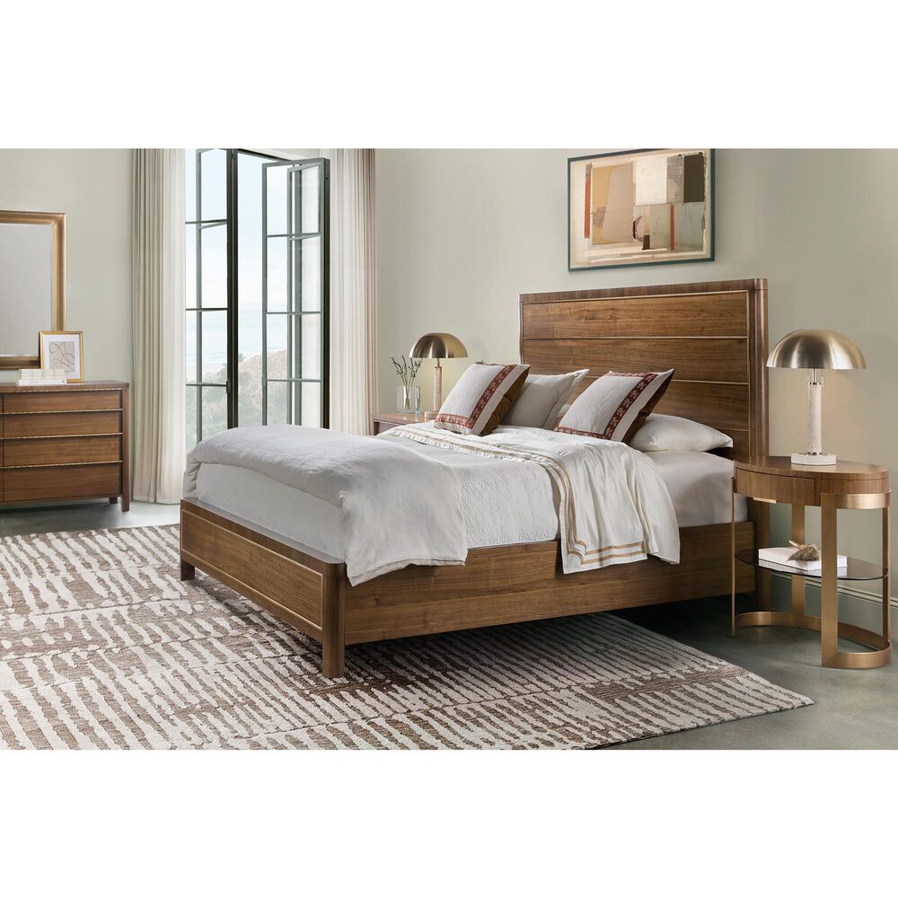Hooker Furniture Eleana King Panel Bed in Light Caramel, , large