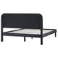 Walker Edison Annette Queen Platform Bed in Black, , large