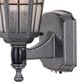 Vaxcel York 1-Light Outdoor Motion Sensor Wall Sconce in Textured Pewter, , large