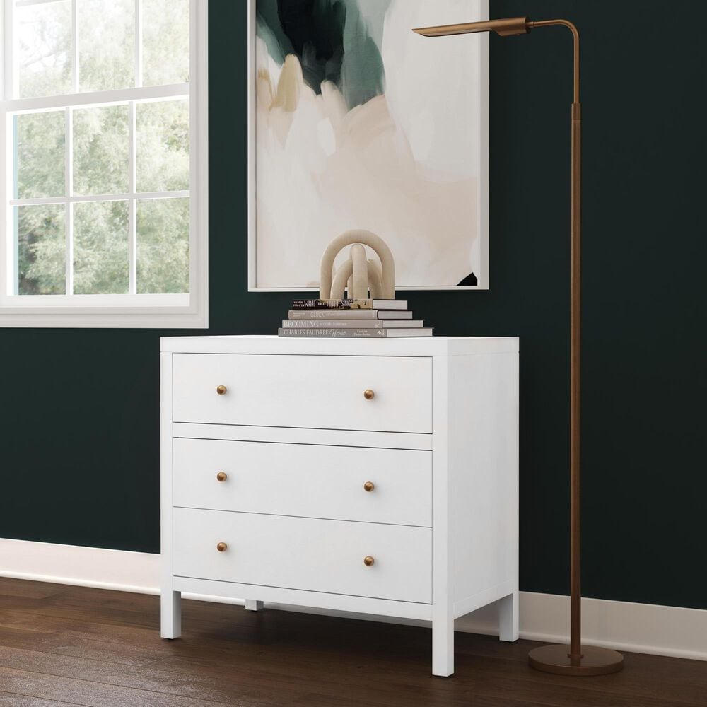 Butler Specialty Company Nora 3-Drawer Dresser in White, , large