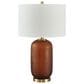 Ashley Farberman Glass Table Lamp in Amber and Gold, , large