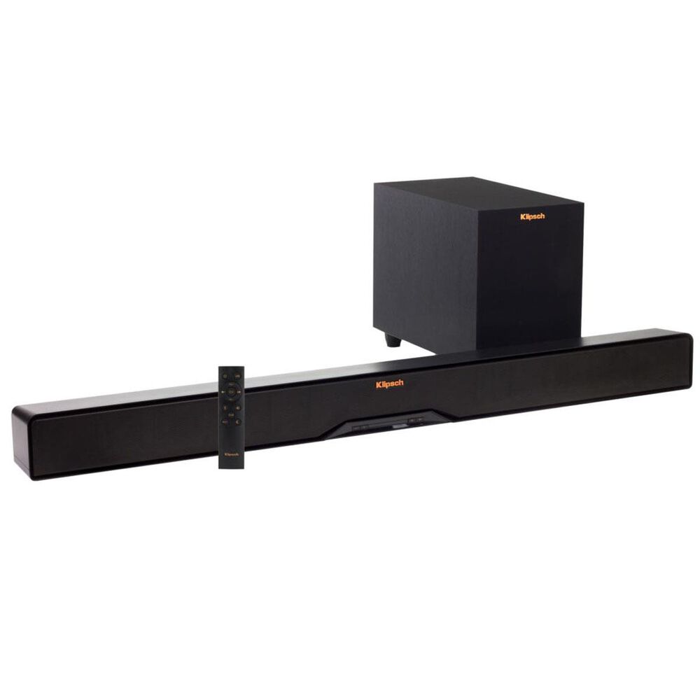 Klipsch Stereo Sound Bar and Wireless Subwoofer in Satin Black, , large