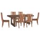 Linon Home Decor Brownstone 7-Piece Rectangular Dining Set in Nut Brown, , large
