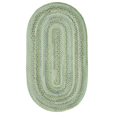 Capel Bayview 0036-220 8" x 11" Oval Sage Area Rug, , large