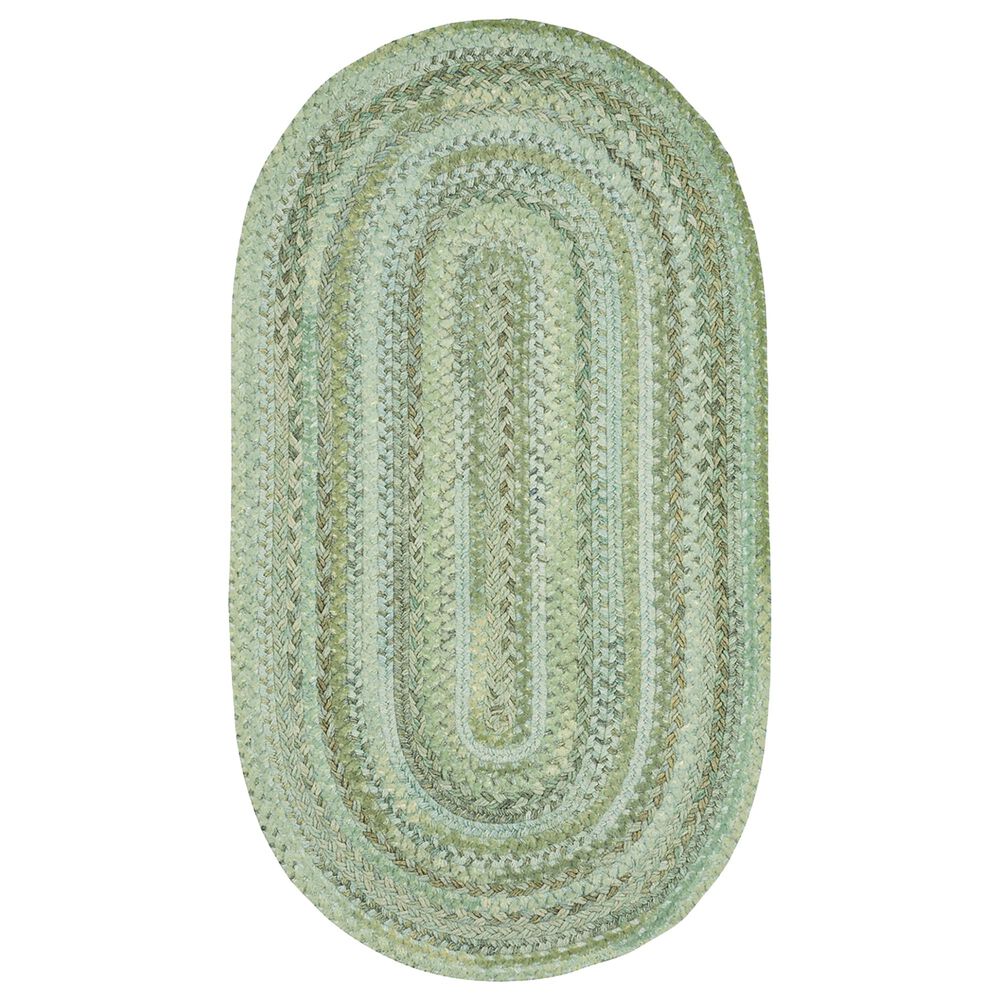 Capel Bayview 0036-220 8" x 11" Oval Sage Area Rug, , large