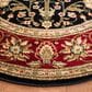 Safavieh Lyndhurst 5"3" Round Black and Red Area Rug, , large