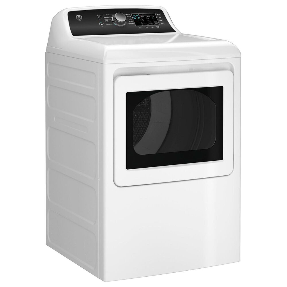 GE Appliances 7.4 Cu. Ft. Smart Front Load Gas Dryer with Sensor Dry in White, , large