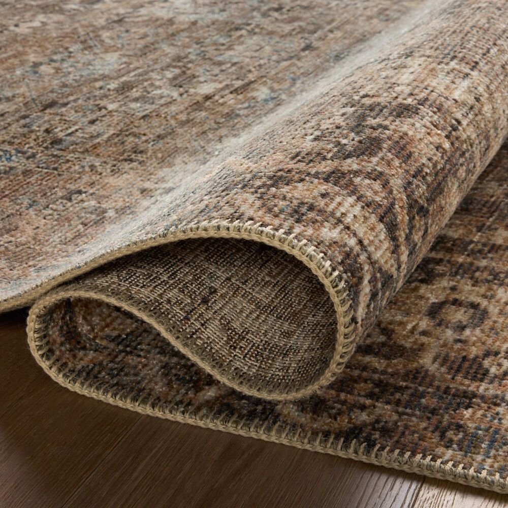 Loloi Heritage 9&#39; x 12&#39; Mocha and Denim Area Rug, , large