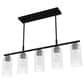 Hunter Beverly Glen Jasmine Roth 5-Light Island Chandelier in Matte Black, , large