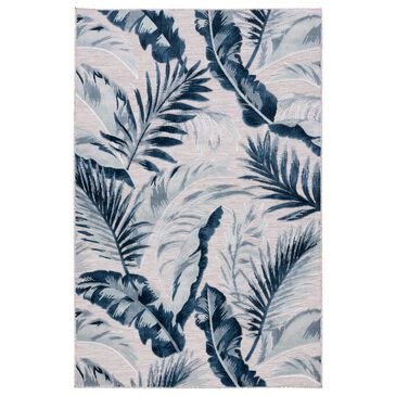 Safavieh Cabana CBN452F 4" x 6" Grey and Navy Indoor/Outdoor Area Performance Rug, , large