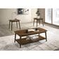 Everly Living Drapper 2-Piece Table Set in Brown, , large