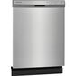 Frigidaire 3 Piece Kitchen Package with 25.6 Cu. Ft. Standard Depth Side-by-Side Refrigerator, 30" Freestanding Gas Range with Quick Boil Burner, 24" Built-In Dishwasher with MaxDry in Stainless Steel, , large