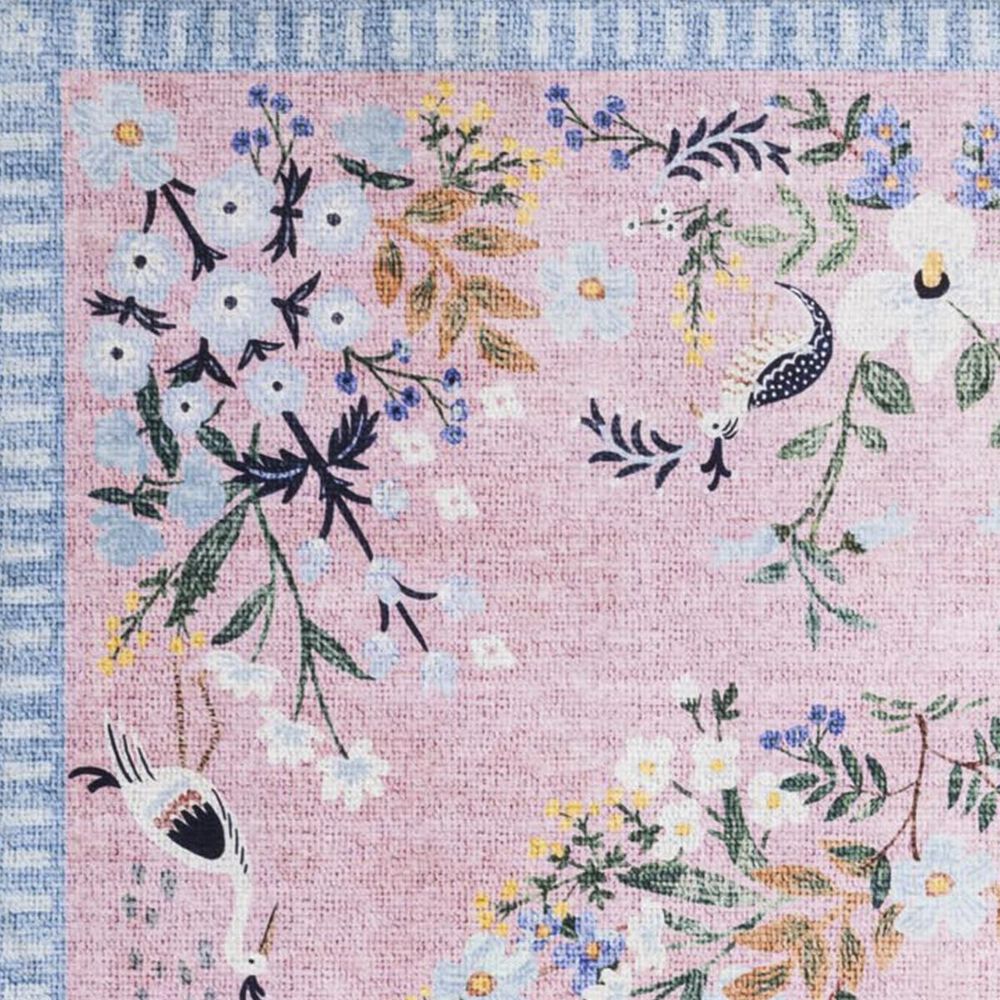 Rifle Paper Co. Palais PAL-03 3&#39;9&quot; x 5&#39;9&quot; Rose and Sky Area Rug, , large