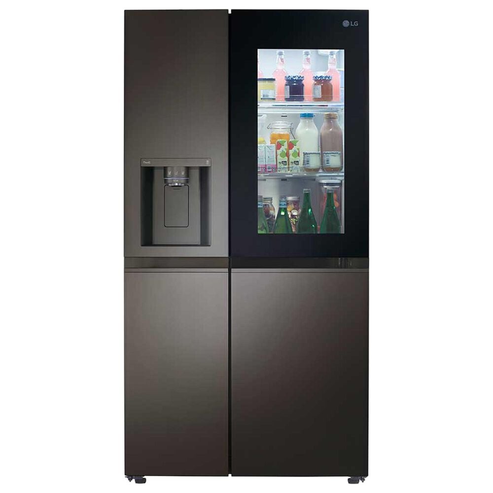 LG 27.1 Cu. Ft. Side-by-Side Refrigerator in Black Stainless Steel, , large