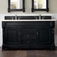 James Martin Vanities Brookfield 60" Double Bathroom Vanity in Antique Black with 3 cm Eternal Marfil Quartz Top and Rectangle Sinks, , large