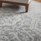 Feizy Belfort Oriental Gray 12" x 15" Area Rug, , large