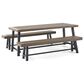 Hearth and Haven 3-Piece Outdoor Dining Set in Grey and Black, , large