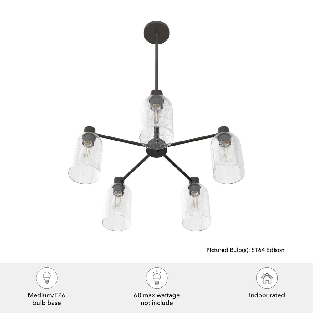 Hunter Lochmeade 5-Light Chandelier in Noble Bronze, , large
