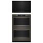 KitchenAid 2-Piece Kitchen Package with Black Ore 30" Smart Double Wall Oven and Black 30" Induction Cooktop, , large