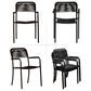 International Home Miami Hone 11-Piece Rectangular Extendable Patio Dining Set in Black and Light Brown, , large