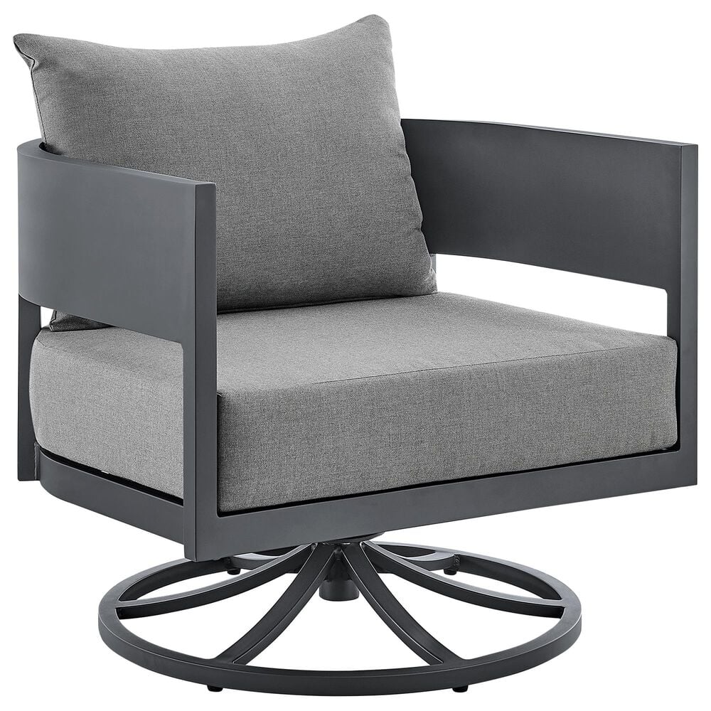 Blue River Argiope 3-Piece Patio Swivel Seating Set in Dark Grey, , large