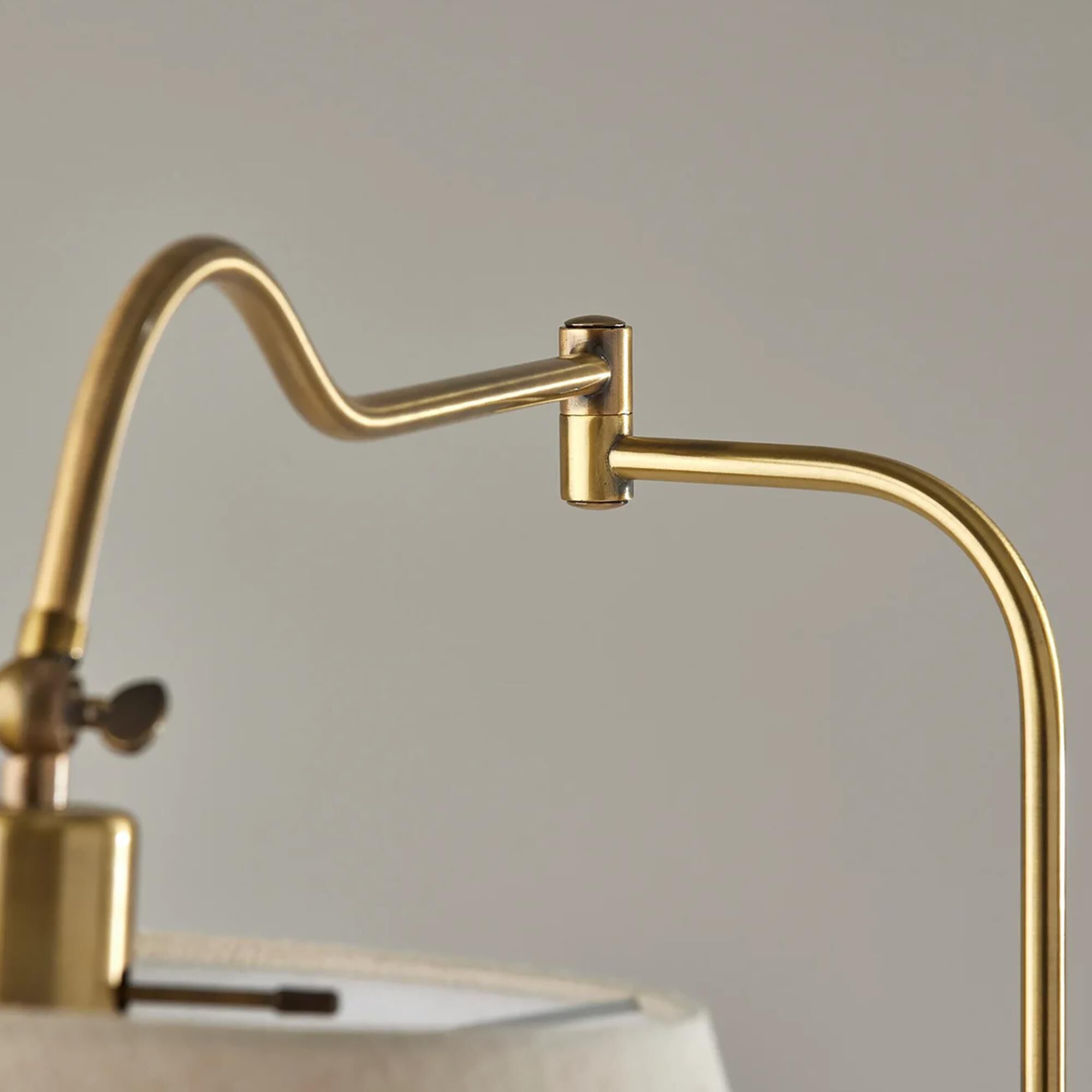 Adesso Rodeo Floor Lamp in Antique Brass NFM