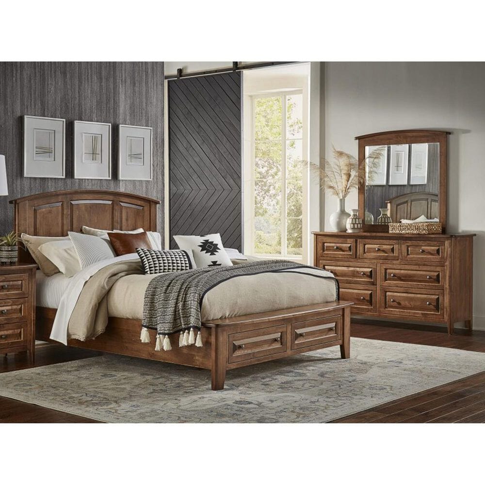 Archbold Furniture Company 3-Piece King Storage Bedroom Set in Maple Bark, , large