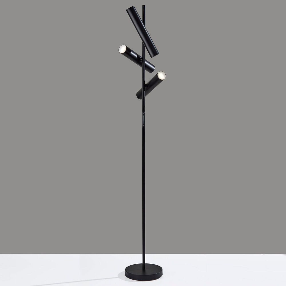Adesso Greer Floor Lamp in Black, , large