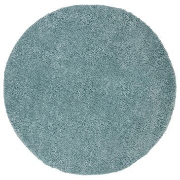 Safavieh August Shag 5"3" Round Aqua Area Rug, , large
