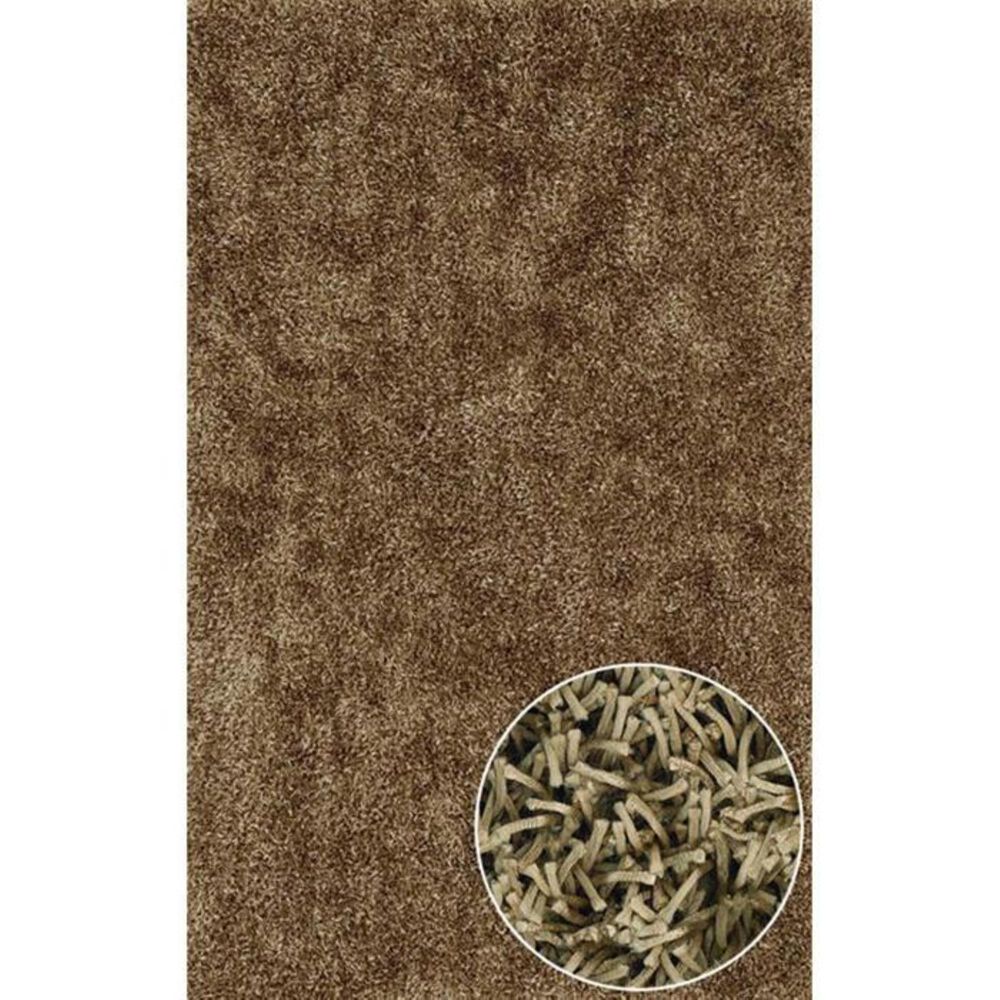 Dalyn Rug Company Illusions IL69 3'6" x 5'6" Taupe Shag Area Rug, , large