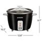 Deal Partners, Inc 16-Cup Rice Cooker and Steamer in Black, , large