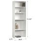 Sauder Beginnings 5-Shelf Bookcase in Soft White, , large