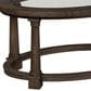 Hekman Linwood Oval Coffee Table in Brown, , large
