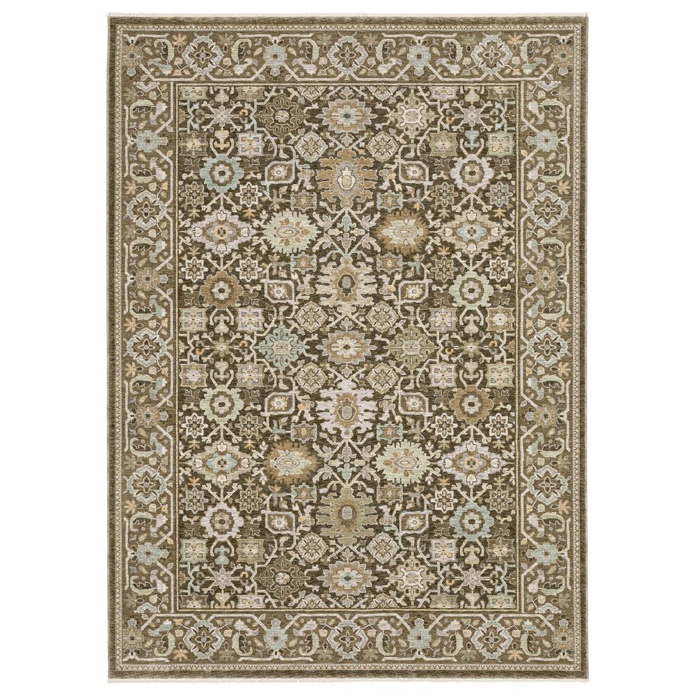 Oriental Weavers Westwood WES10 Brown 9"10" x 12"10" Area Rug, , large
