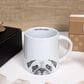 Pavilion Pugs and Kisses 17 Oz Mug in Gray and White, , large