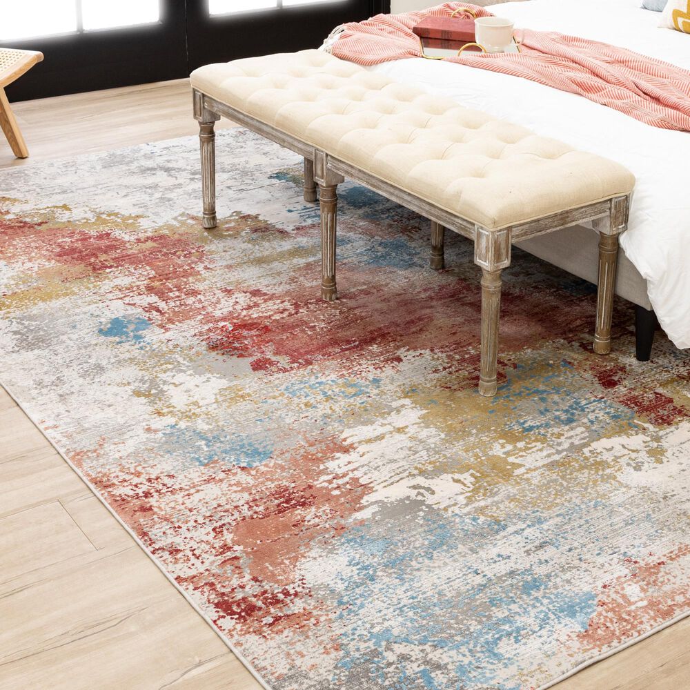 Karastan Tryst Nuvole 5&#39; x 8&#39; Multicolor Area Rug, , large