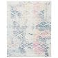 Safavieh Tulum TUL272C Ivory and Blue 8" x 10" Area Rug, , large