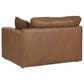 Ashley Emilia 4-Piece Stationary Reversible Sectional Sofa with Ottoman in Caramel, , large