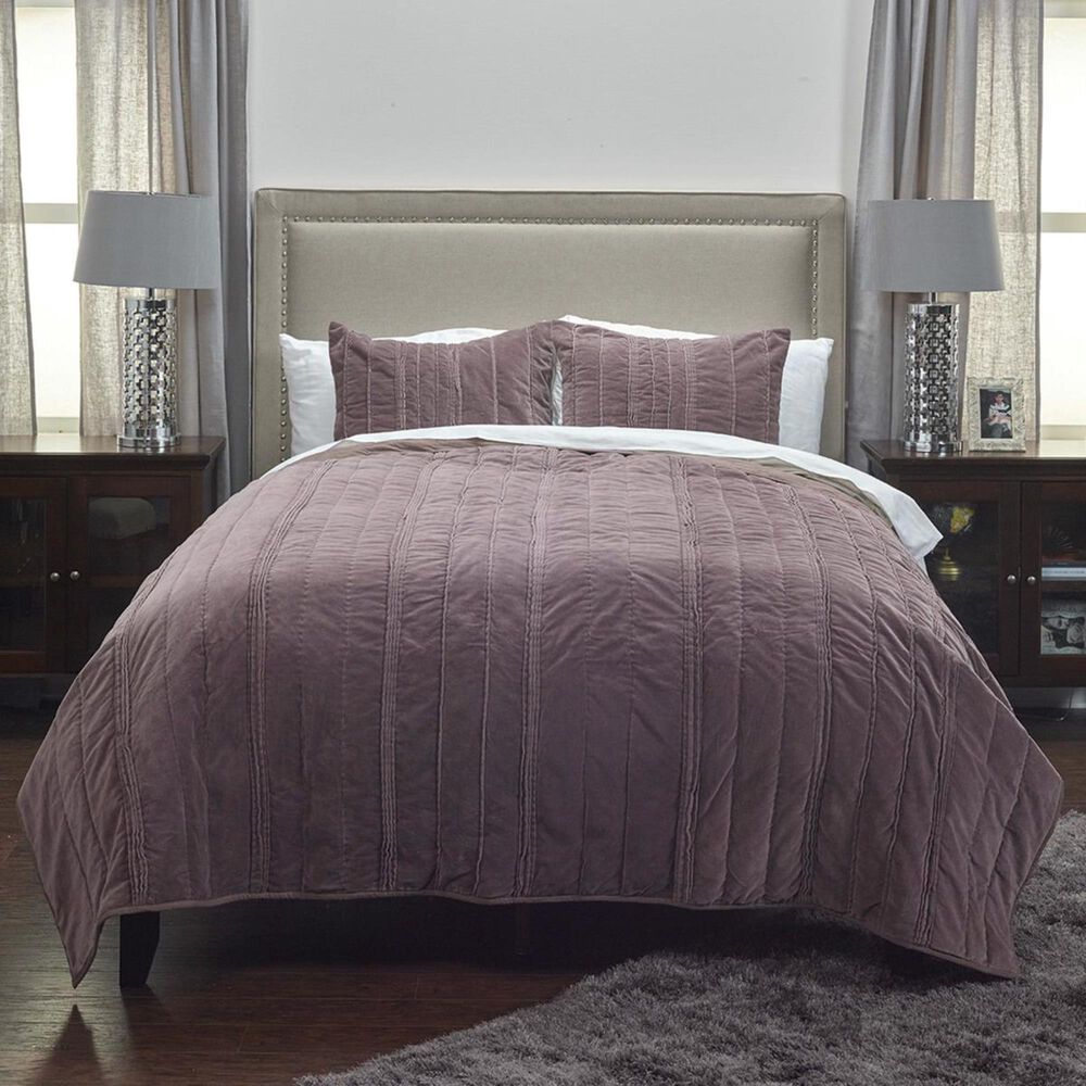 Rizzy Home Plumcicle 20" x 26" Standard Sham in Purple, , large