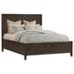 Hawthorne Furniture Norwich Queen Platform Panel Bed with Dresser and Nightstand in Dark Rustic Oak, , large