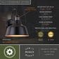 Vaxcel Cody 1-Light Outdoor Motion Sensor Wall Sconce in Dark Bronze and Light Gold, , large