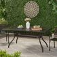 Hearth and Haven Phoenix Outdoor Rectangular Dining Table in Bronze - Table Only, , large