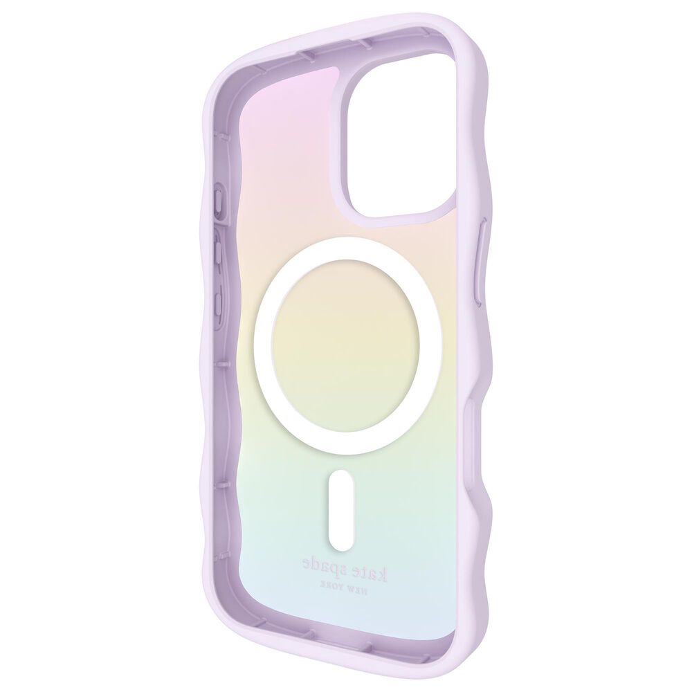 Kate Spade Wavy MagSafe Case for iPhone 16 in Opal Iridescent, , large