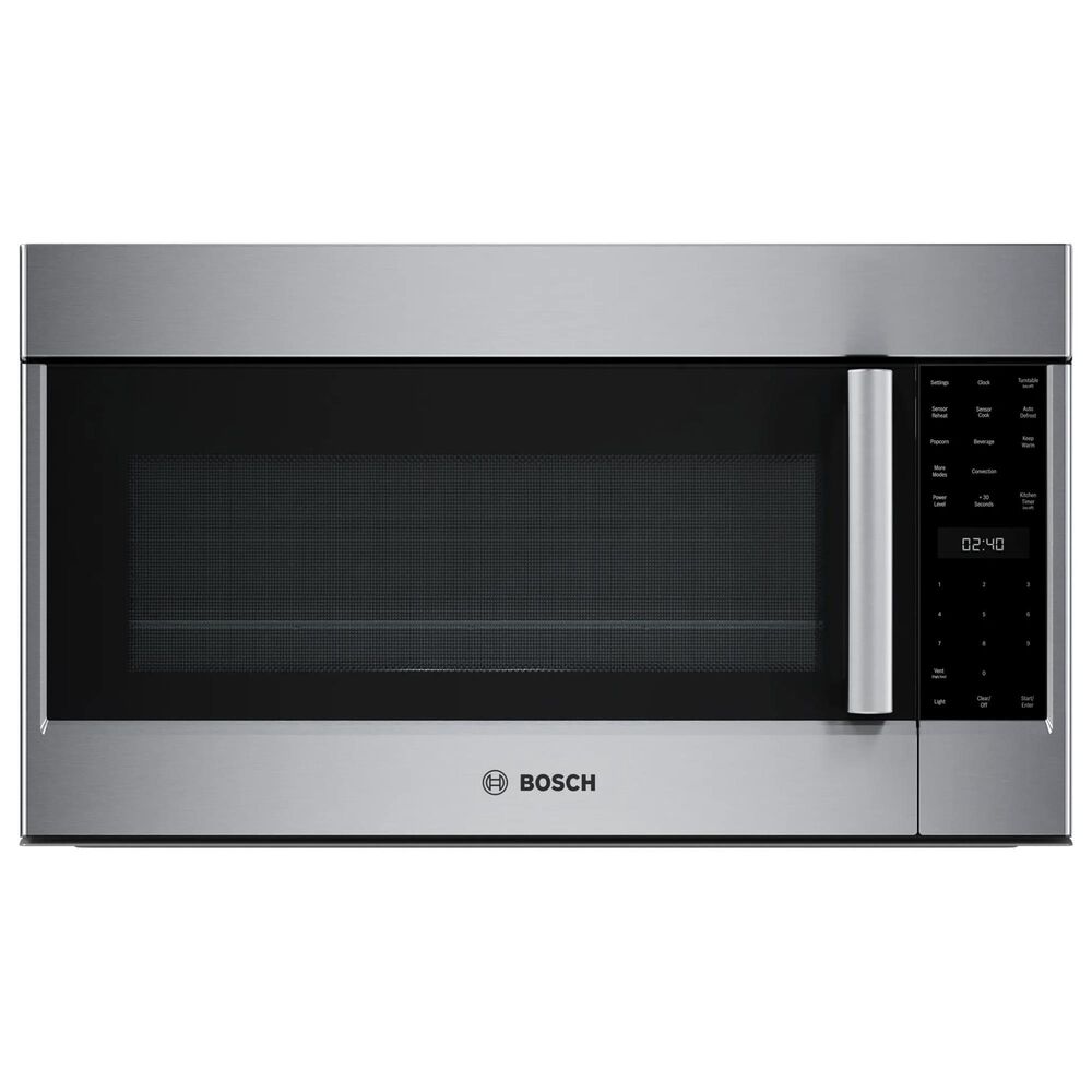 Bosch Benchmark 2-Piece Kitchen Package with 4.6 Cu. Ft. Gas Slide-in Range and 1.9 Cu. Ft. Over-The-Range Microwave in Stainless Steel, , large