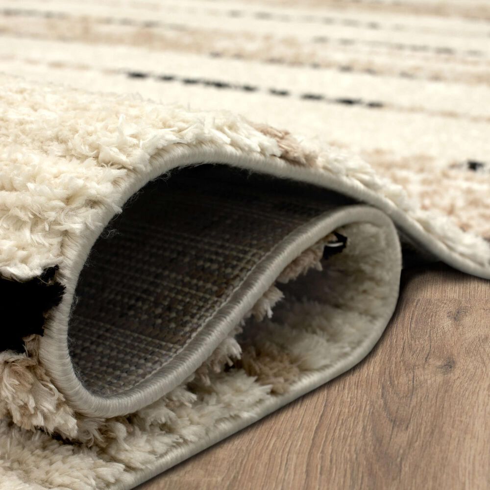 Karastan Traverse Lanes 8&#39; x 10&#39; Tan Area Rug, , large