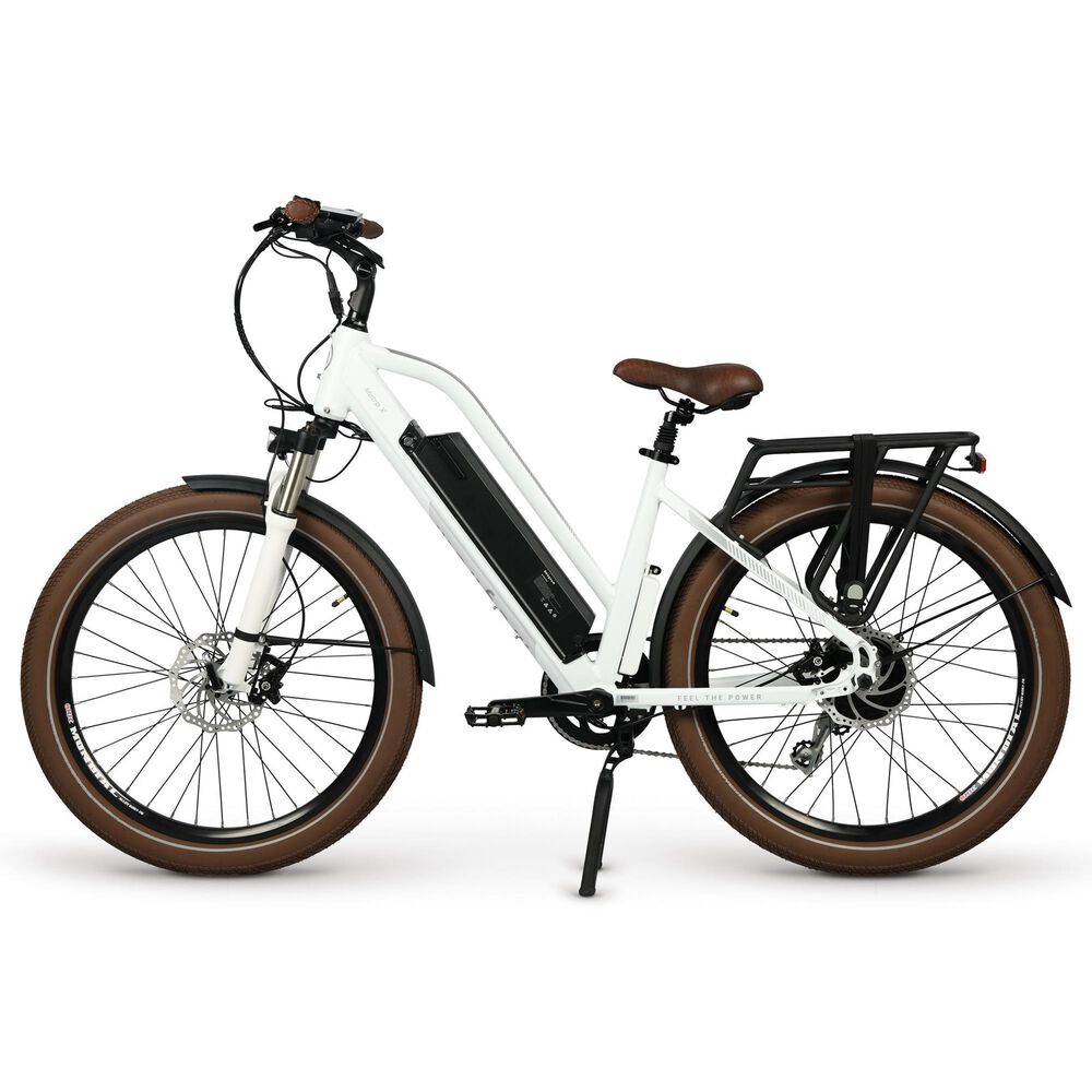 Magnum Metro X Electric Bike in White and Silver, , large