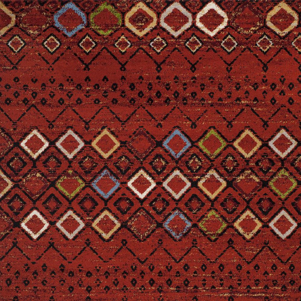 Safavieh Amsterdam AMS108D-5SQ 5&#39;1&quot; Square Terracotta/Multi Area Rug, , large